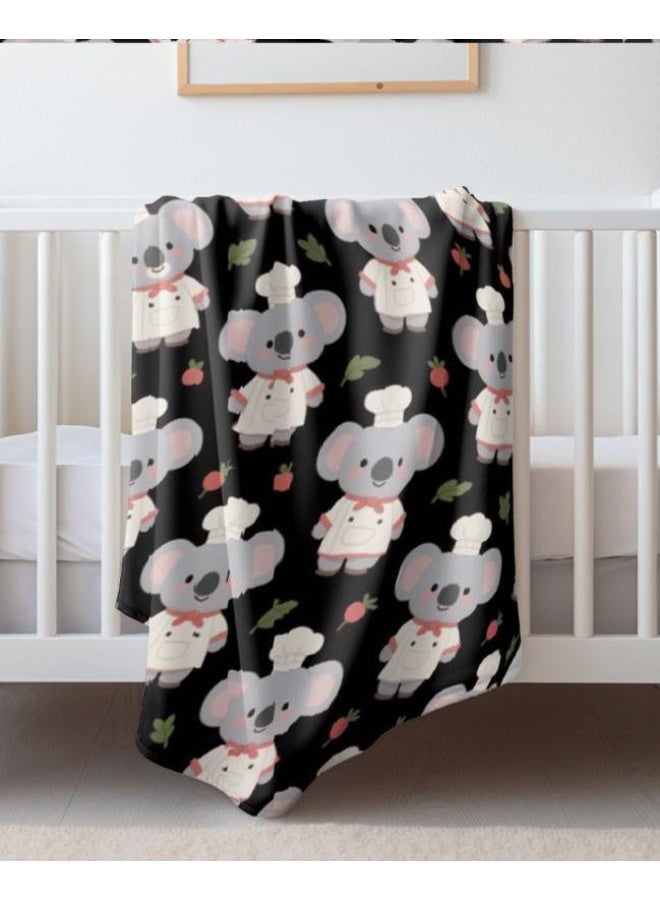 general Baby and children's cartoon flannel thin blanket (warm and comfortable, suitable for sleep, game use) 70cm*100cm - Image 1
