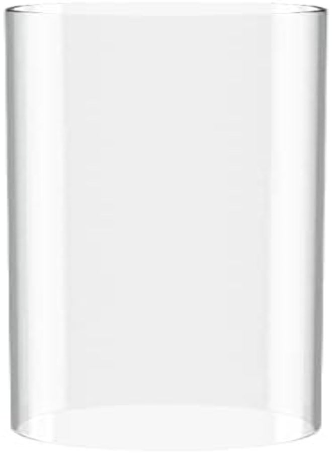 AKDC Sunwo Borosilicate Glass, Clear Candle Holder, Glass Chimney For Candle Open Ended, Glass Hurricane Candle Holders Diameter 4.3", Height 6" - Image 1
