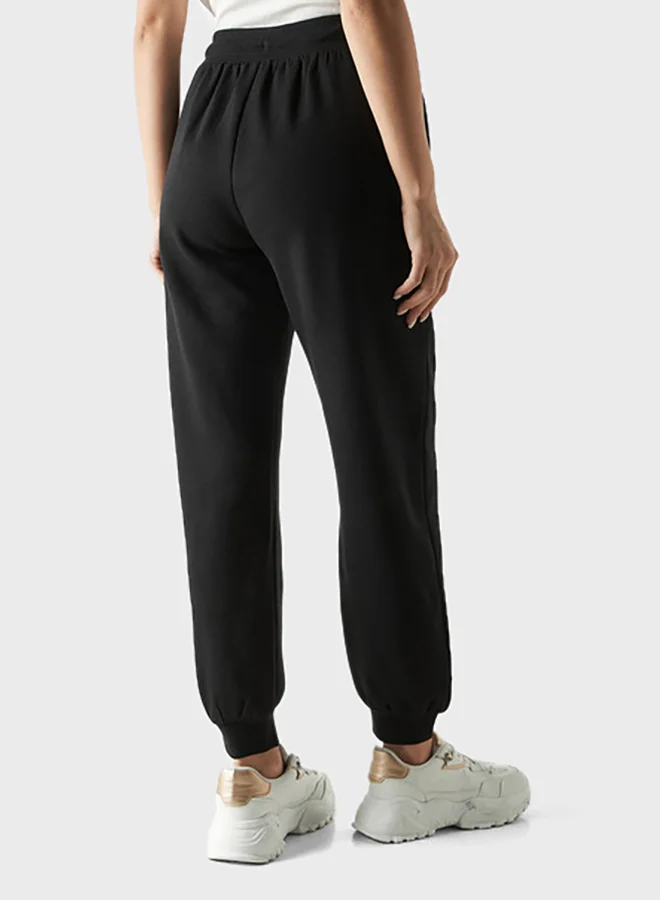 SP Characters Smiley Embroidered Joggers with Drawstring Closure