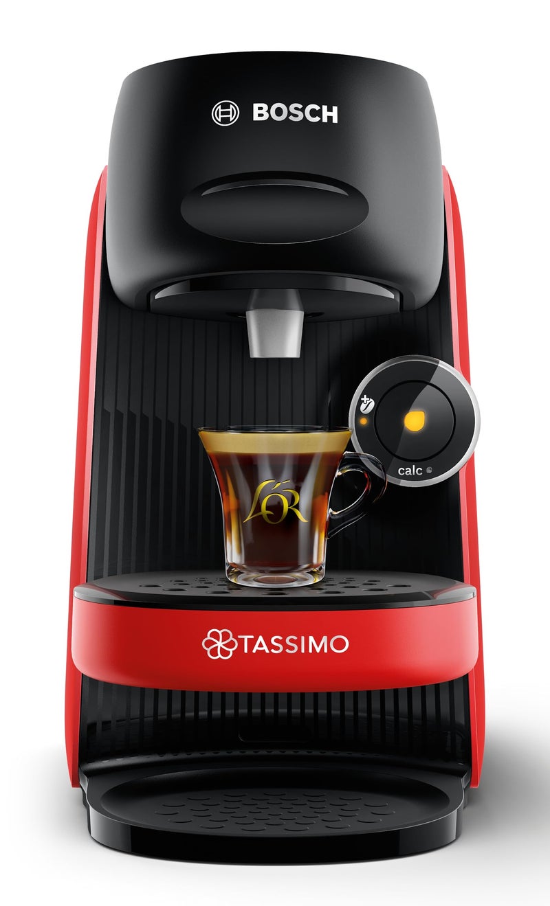 تاسيمو Tassimo by Bosch Finesse Friendly Pod Coffee Machine, TAS163EGB, Red - Image 2