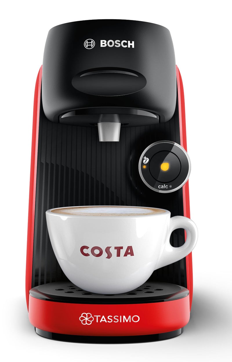 تاسيمو Tassimo by Bosch Finesse Friendly Pod Coffee Machine, TAS163EGB, Red - Image 1