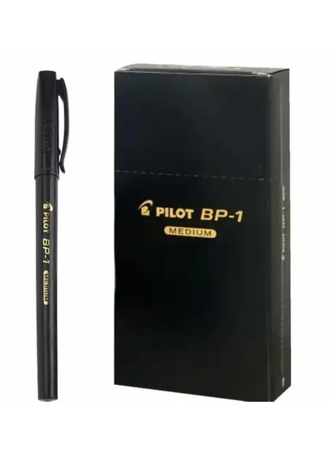 بايلوت قلم بايلوت بي بي 1 جاف اسود 1.0, شد 12 قلم - Image 1