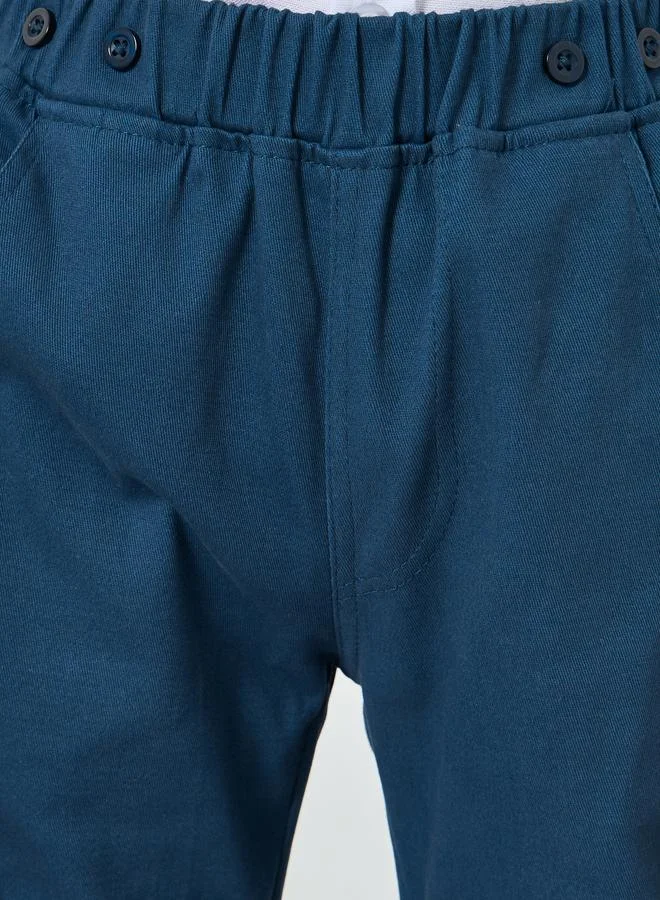 Styli  Boys Cotton Blend Straight Leg Pants for Men | Best Price UAE