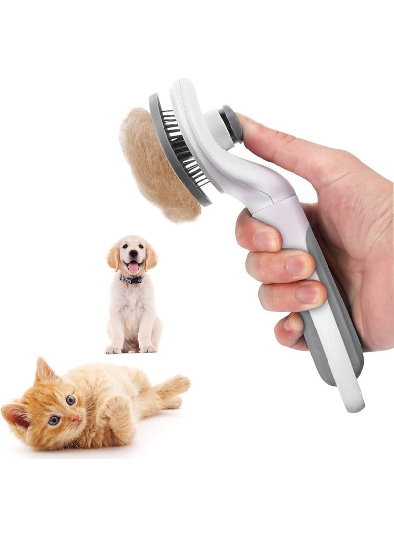 Clean Dog & Cat Comb with Auto Clean Button - Image 2