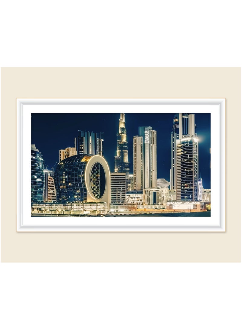 لغز 1000 قطعة، لغز ألوان أفق دبي الليلي، لغز، ترفيه وتسلية، لغز زخرفي، مناسب للكبار والصغار - Image 4