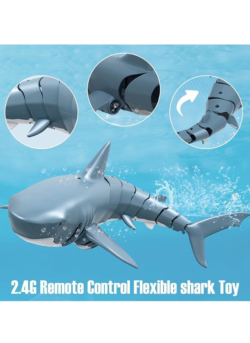 2.4G Remote Control Shark Toy for Swimming Pool Bathroom Great Gift RC Boat Toys for 6+ Year Old Boys and Girls