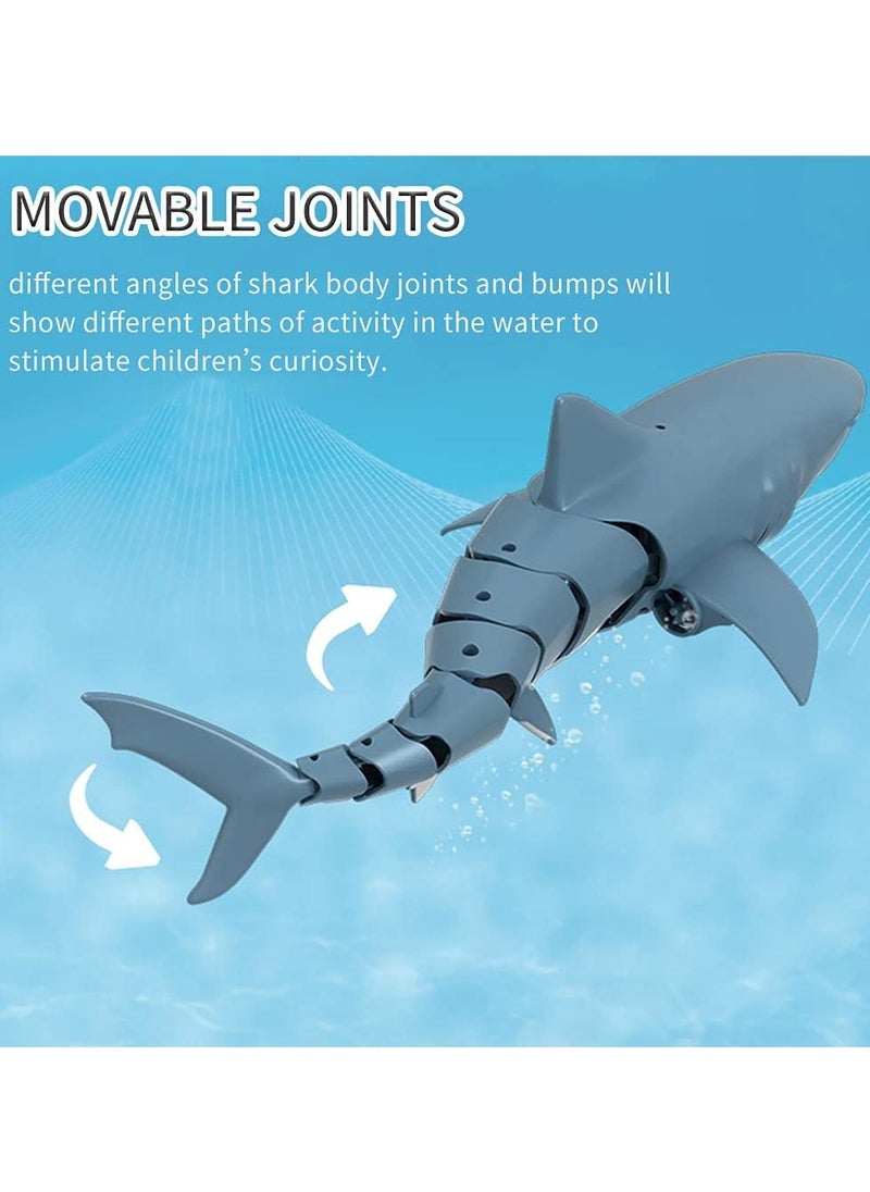 2.4G Remote Control Shark Toy for Swimming Pool Bathroom Great Gift RC Boat Toys for 6+ Year Old Boys and Girls