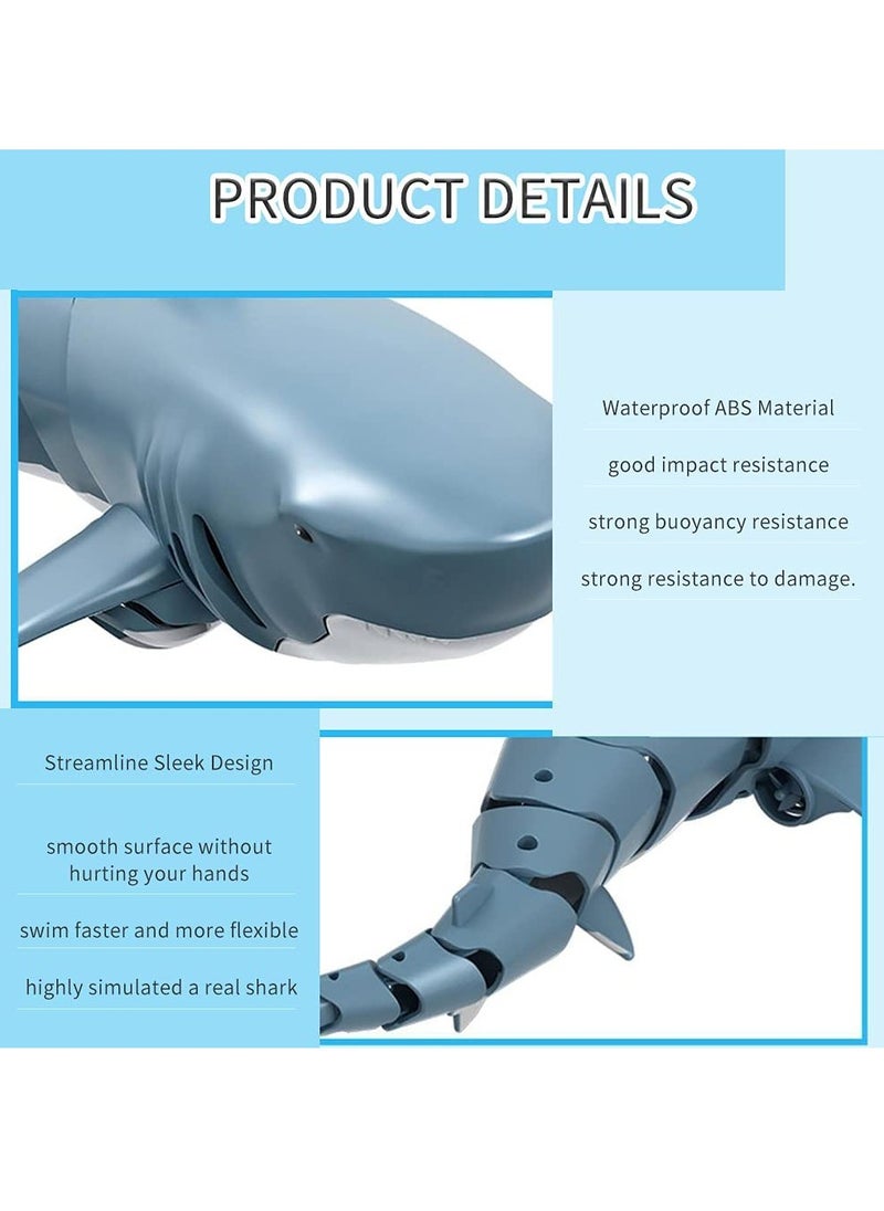 2.4G Remote Control Shark Toy for Swimming Pool Bathroom Great Gift RC Boat Toys for 6+ Year Old Boys and Girls