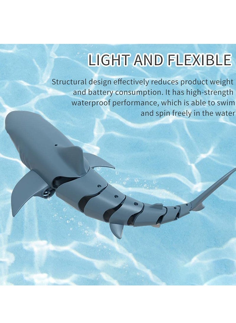 2.4G Remote Control Shark Toy for Swimming Pool Bathroom Great Gift RC Boat Toys for 6+ Year Old Boys and Girls