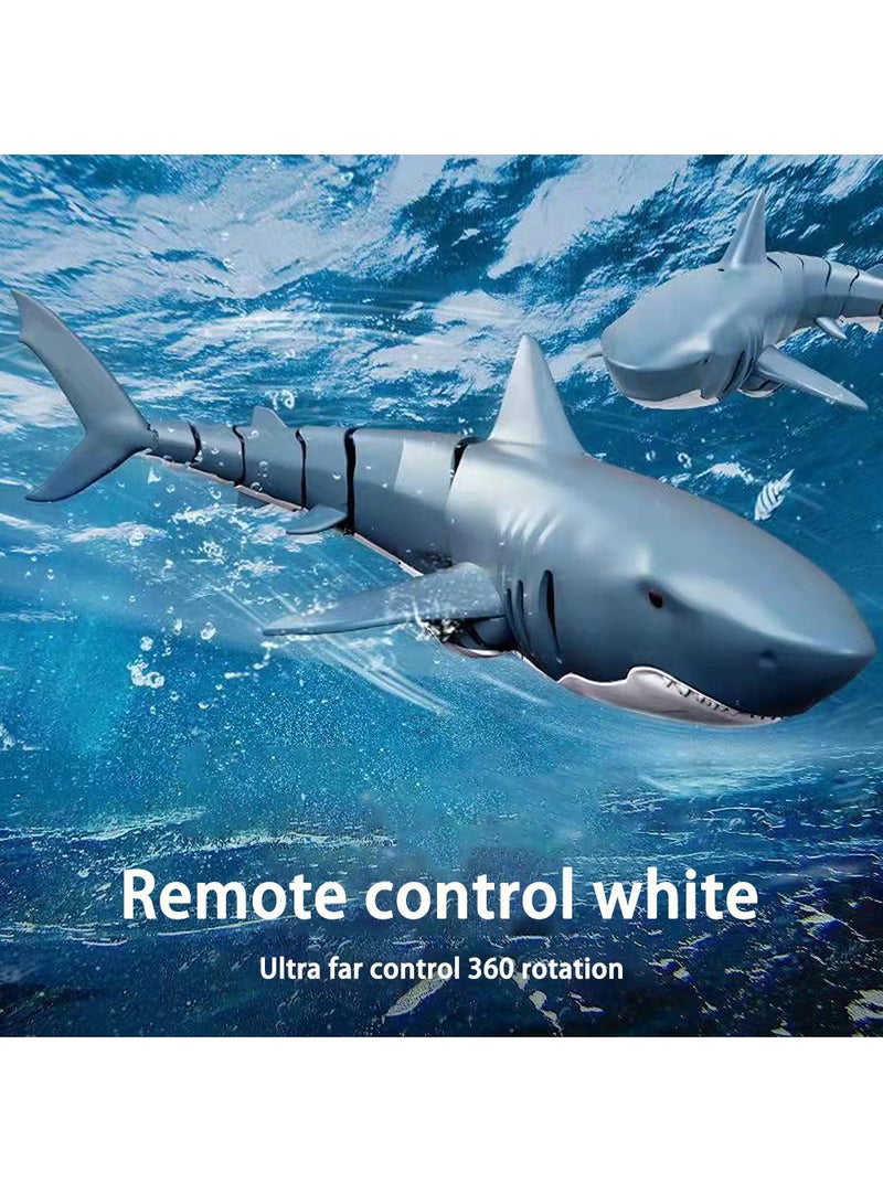 2.4G Remote Control Shark Toy for Swimming Pool Bathroom Great Gift RC Boat Toys for 6+ Year Old Boys and Girls