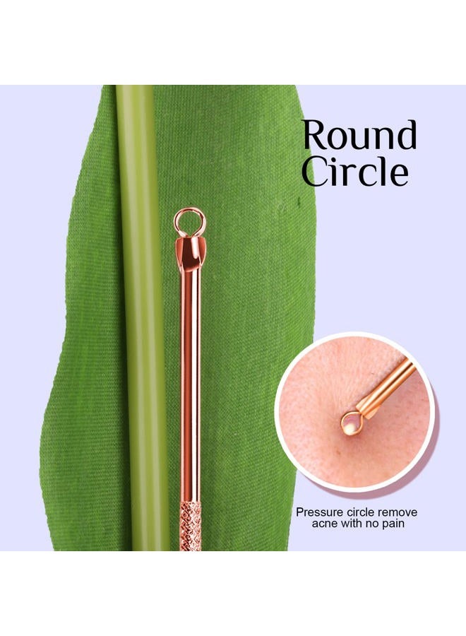 Teenitor Pimple Popper Tool, Blackhead Remover Tools, Comedone Extractor Tool Acne Tools, Pimple Extractor Tool, Blackhead Extractor Tool, Black Head Remover for Face Tool Rose Gold - Image 4