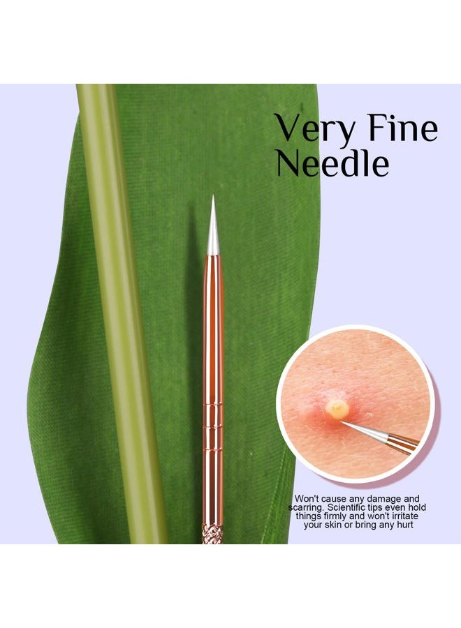 Teenitor Pimple Popper Tool, Blackhead Remover Tools, Comedone Extractor Tool Acne Tools, Pimple Extractor Tool, Blackhead Extractor Tool, Black Head Remover for Face Tool Rose Gold - Image 3