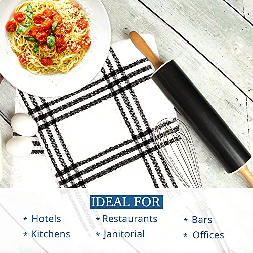 DAN RIVER Premium Kitchen Towels - [Pack of 12] 100% Cotton (16x 26 Inches) -Super Soft,Highly Absorbent, Quick Dry, Dish Towels for Kitchen Towels -Grey - Image 5
