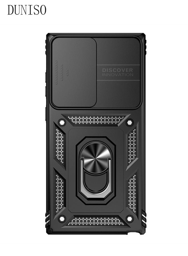 DUNISO Samsung Galaxy S24 Ultra Phone Case Full Body Protective Phone Cover Anti-fall Anti-fingerprint Phone Case With Phone Holder Camera Protector and Wireless Charging for Galaxy S24 Ultra 5G Phone Case  - Image 5