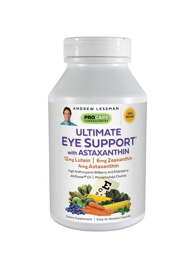 Andrew Lessman Ultimate Eye Support with Astaxanthin 30 Softgels – 12mg Lutein, 6mg Zeaxanthin, 4mg Astaxanthin, Bilberry, Key Nutrients to Support Eye Health & Promote Healthy Vision. No Additives  - Image 1