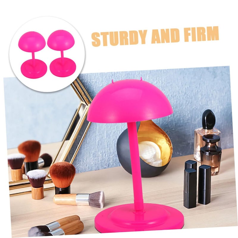 Adjustable Height Wig Rack Pair Portable Display Stand for Salon Home Styling Storage - Image 4
