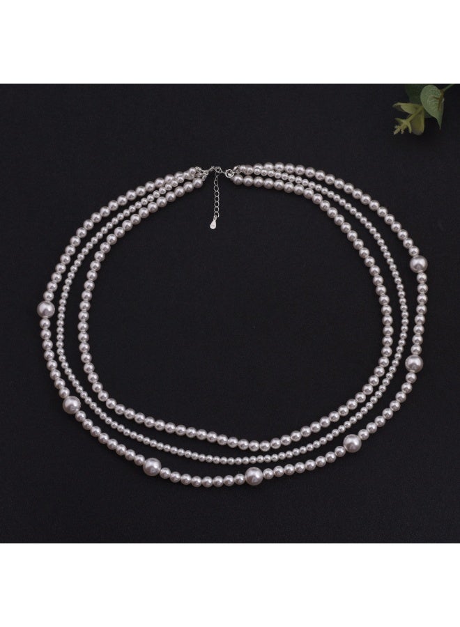 LumiArk Multi - Layered Pearl Necklace - Image 4
