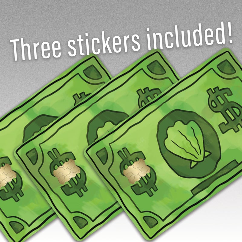 KCD Credit Card Skin Sticker Cover Decal Wrap 3-Pack â€“ Funny Sea Bucks Currency Design â€“ Durable Vinyl Stickers for Cards - CCS006 - Image 2