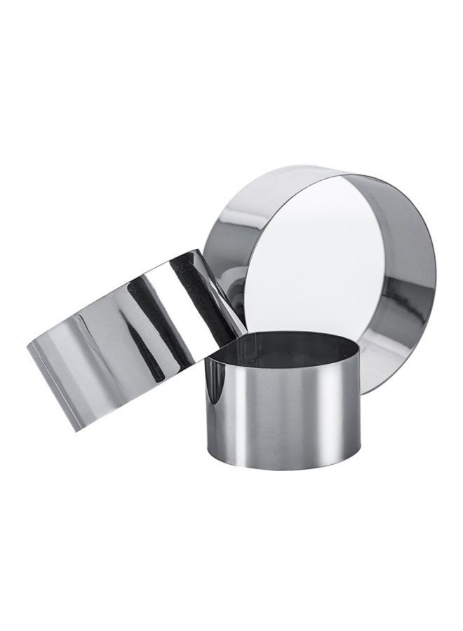 NIBEMINENT 2-Piece Stainless Steel Mousse Mould Silver 103x103x40cm - Image 3