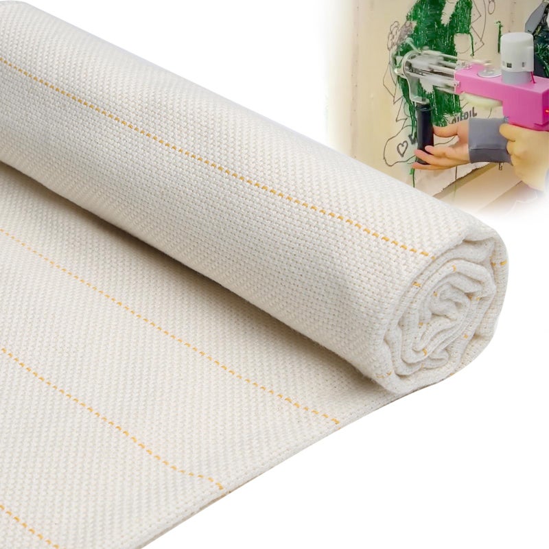 Uigidori 39 x 39 Inches Premium Primary Tufting Cloth with Marked Lines Monk Cloth for RugPunch DIY Punch Needle Carpet Making Supplies - Image 3