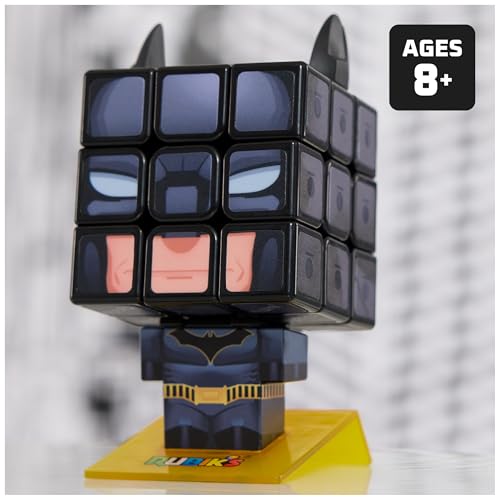 Rubik's Rubiks Cube Batman Cuber DC Comics Collectible Fidget Toy Desk Decor Classic ColorMatching Puzzle ProblemSolving Brain Teaser for Fans of Batman Toys for Ages 8 Up - Image 5