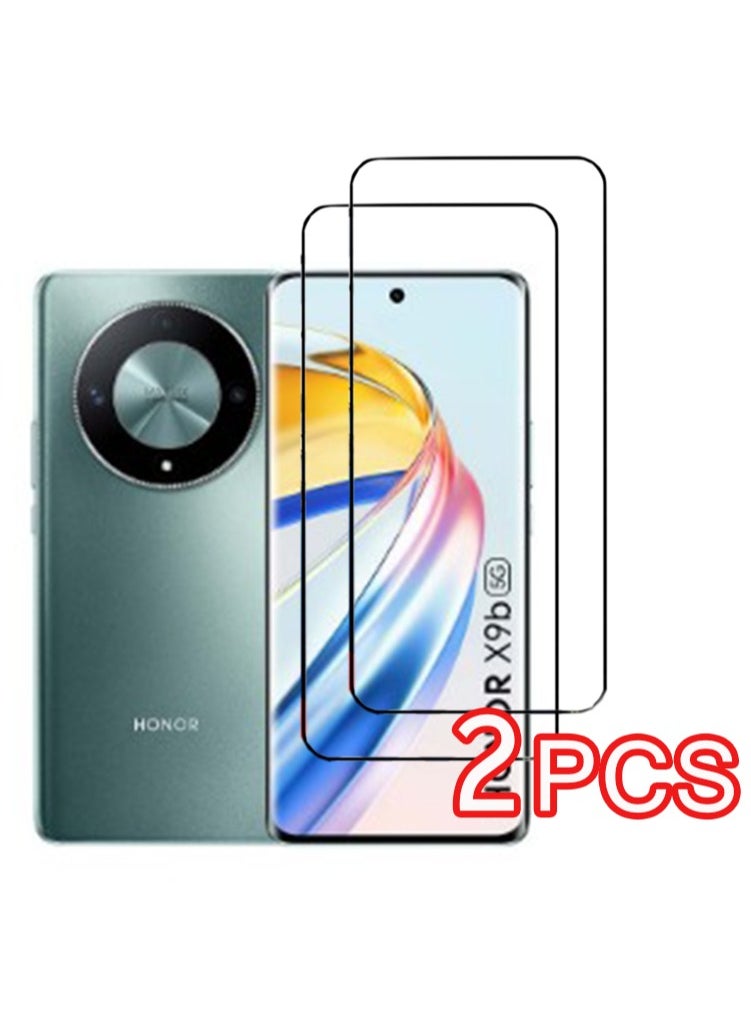 Generic - compatible with Honor X9b ,Tempered Glass Screen Protector [Support Fingerprint Unlock], High definition transparent anti-scratch, no bubbles, easy to install(2pack) - Image 1