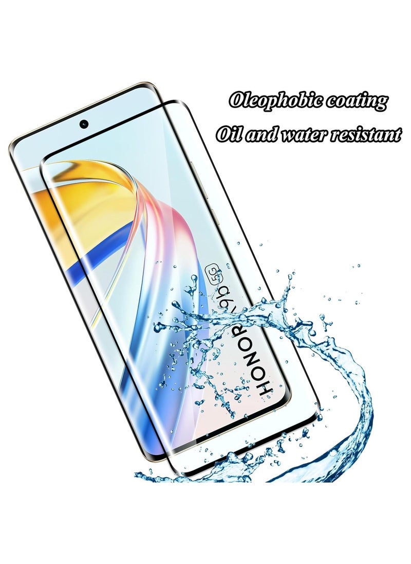 Generic - compatible with Honor X9b ,Tempered Glass Screen Protector [Support Fingerprint Unlock], High definition transparent anti-scratch, no bubbles, easy to install(2pack) - Image 1