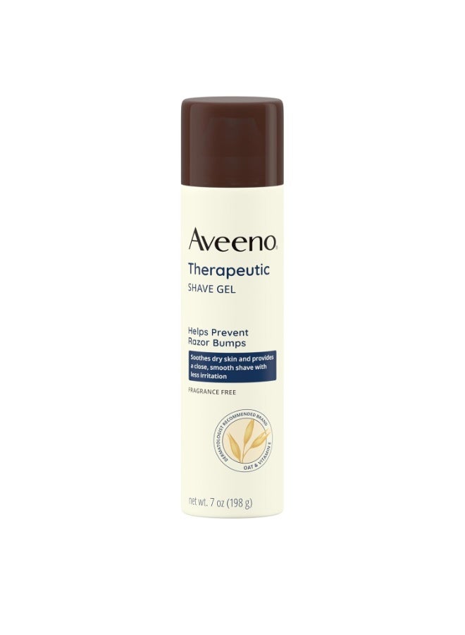 Aveeno Therapeutic Shave Gel with Oat and Vitamin E 198g - Image 1