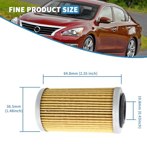 OXCANO 31726-28X0A Oil CVT Transmission Cooler Filter with Gasket & Drain Plug Washer Compatible with 2013-2020 Nissan Altima Maxima Murano Sentra Versa Replaces 31726-28X0A 31726-3JX0A + Drain4S - Image 2
