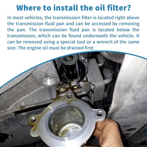 OXCANO 31726-28X0A Oil CVT Transmission Cooler Filter with Gasket & Drain Plug Washer Compatible with 2013-2020 Nissan Altima Maxima Murano Sentra Versa Replaces 31726-28X0A 31726-3JX0A + Drain4S - Image 5