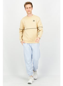PUMA Men Sportswear Fit Long Sleeves Training Sweatshirt, Beige  - Image 4