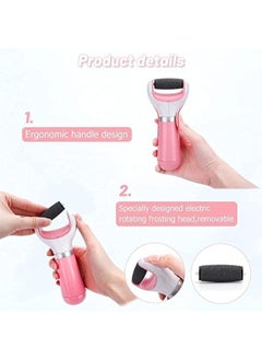 EasyLife Electric Foot File Hard Skin Remover Cordless Rechargeable Charging and IPX7 Waterproof Wet & Dry Use for Cracked Heels Calluses  - Image 2