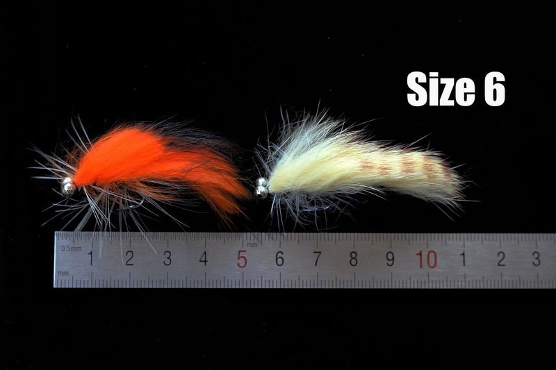 Tigofly 12 pcs Colors Weighted Head Zonker Streamers Salmon Trout Fly Fishing Flies Lures 2.5inch Fly Set-Size #6 - Image 3