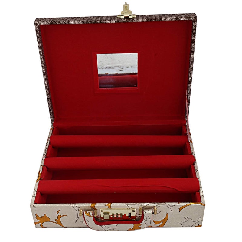 Kuber Industries Heart Home Wooden 2 Pieces Three Rod Bangle Storage Box (Gold) - CTHH10629  - Image 5