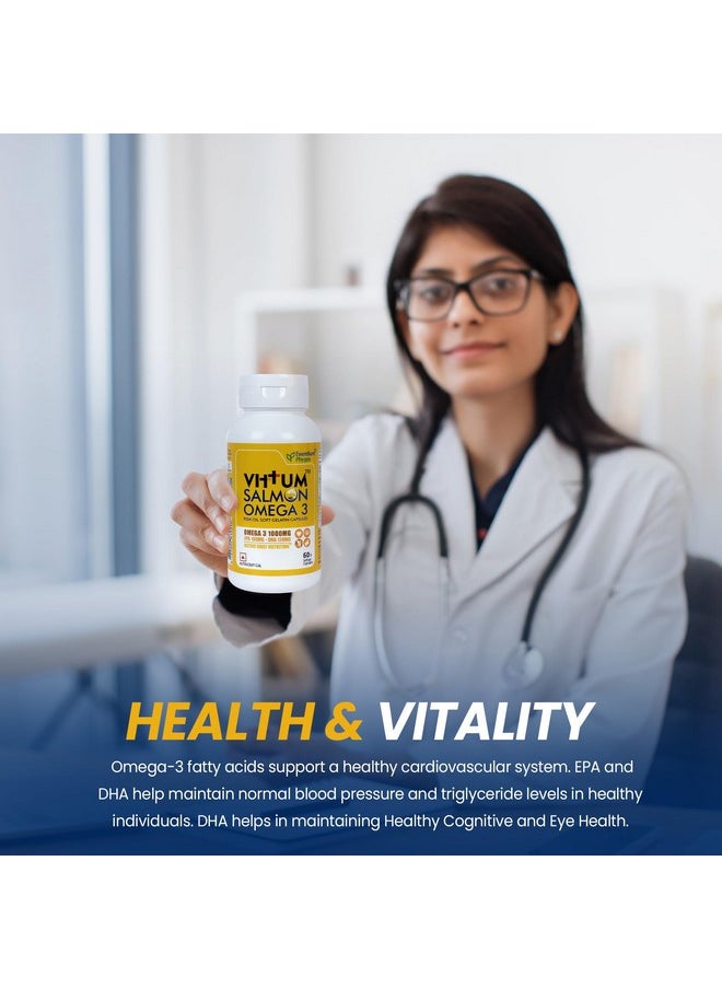 Essentium Phygen - Vittum Omega 3 Salmon Fish Oil Capsules - Image 1