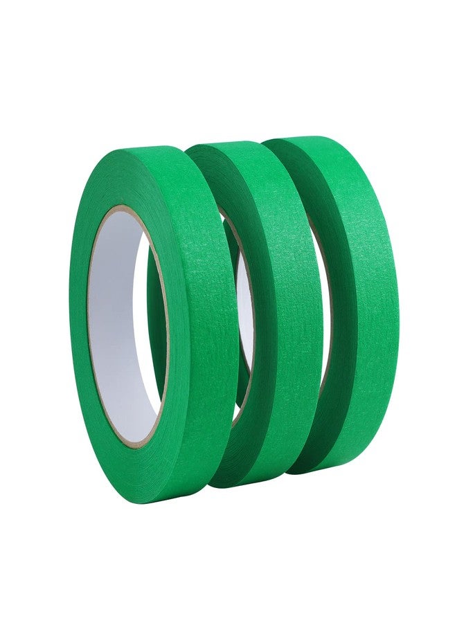 Lichamp 3 Pack Green Painters Tape 1 inch, Green Masking Tape 1 inch x 55 Yards x 3 Rolls (165 Total Yards) - Image 3