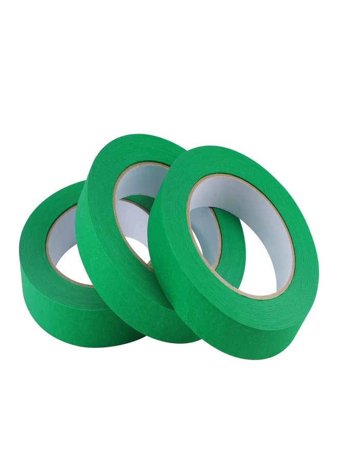 Lichamp 3 Pack Green Painters Tape 1 inch, Green Masking Tape 1 inch x 55 Yards x 3 Rolls (165 Total Yards) - Image 1