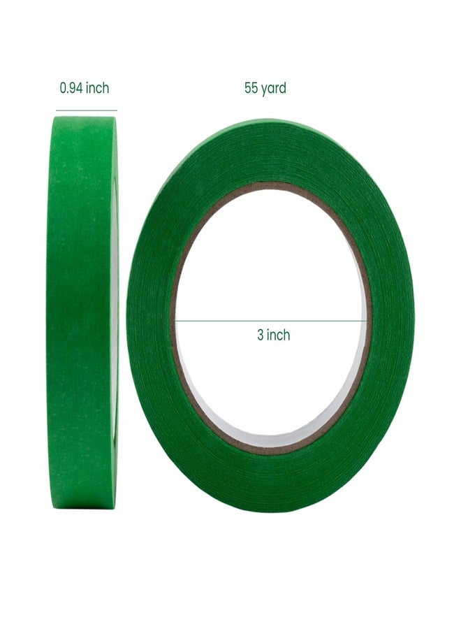 Lichamp 3 Pack Green Painters Tape 1 inch, Green Masking Tape 1 inch x 55 Yards x 3 Rolls (165 Total Yards) - Image 4