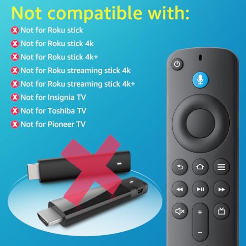 YOSUN Replacement Voice Remote Control for Fire Stick/Amazon Fire Smart TVs(1st / 2nd / 3rd Gen) - Image 3