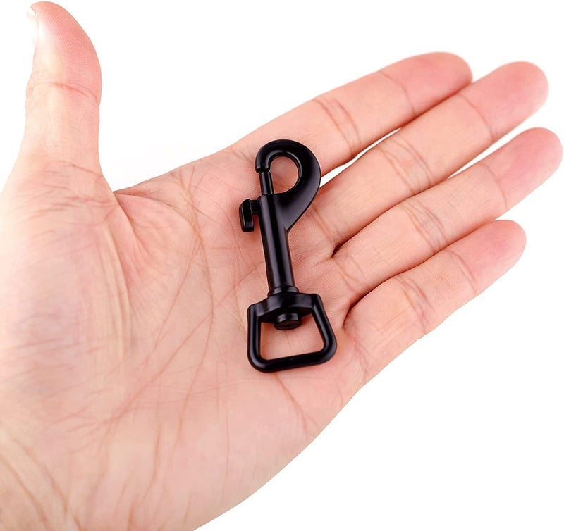 FIVOENDAR Swivel Eye Bolt Snap Hooks Black Heavy Duty Dog Leash Clips Dog Leash Clasp Dog Leash Snaps Hooks Trigger Clip Trigger Snaps 3 Inch 8 Pcs - Image 3