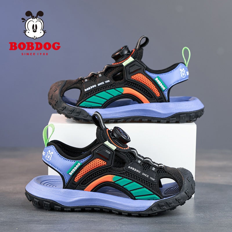 Babu Bean Beach Summer Sandals Sandals Children'S Shoes 2025 Children'S Non-Slip Baotou Sports Boys - Image 4