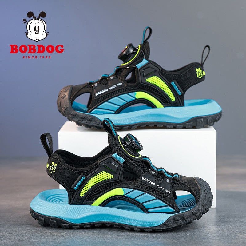 Babu Bean Beach Summer Sandals Sandals Children'S Shoes 2025 Children'S Non-Slip Baotou Sports Boys - Image 3