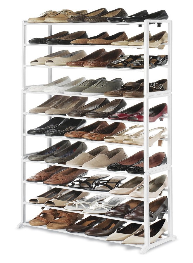 Whitmor 10 Tier Shoe Tower - 30 Pair - Closet Organizer, White - Image 3