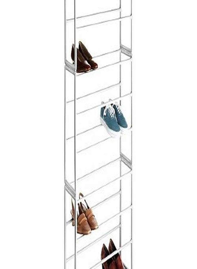 Whitmor 10 Tier Shoe Tower - 30 Pair - Closet Organizer, White - Image 4