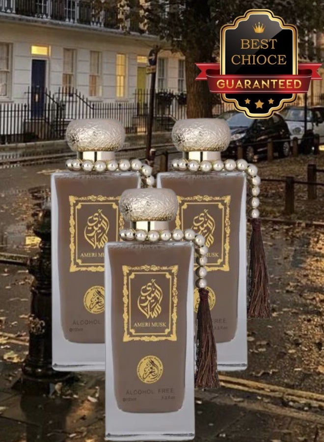 الفخر 3 قطع عطر أميري مسك 100مل - Image 1