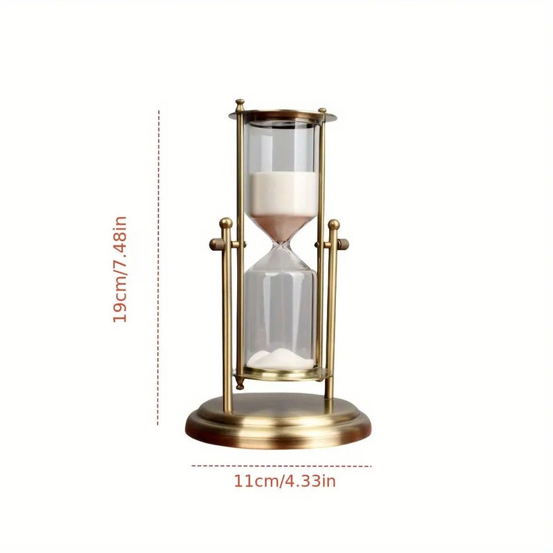 Home Creative Rotating Sand Timer 15 Minutes White Sand For Office Desk Living Room Home Decoration Gift 1pc - Image 4