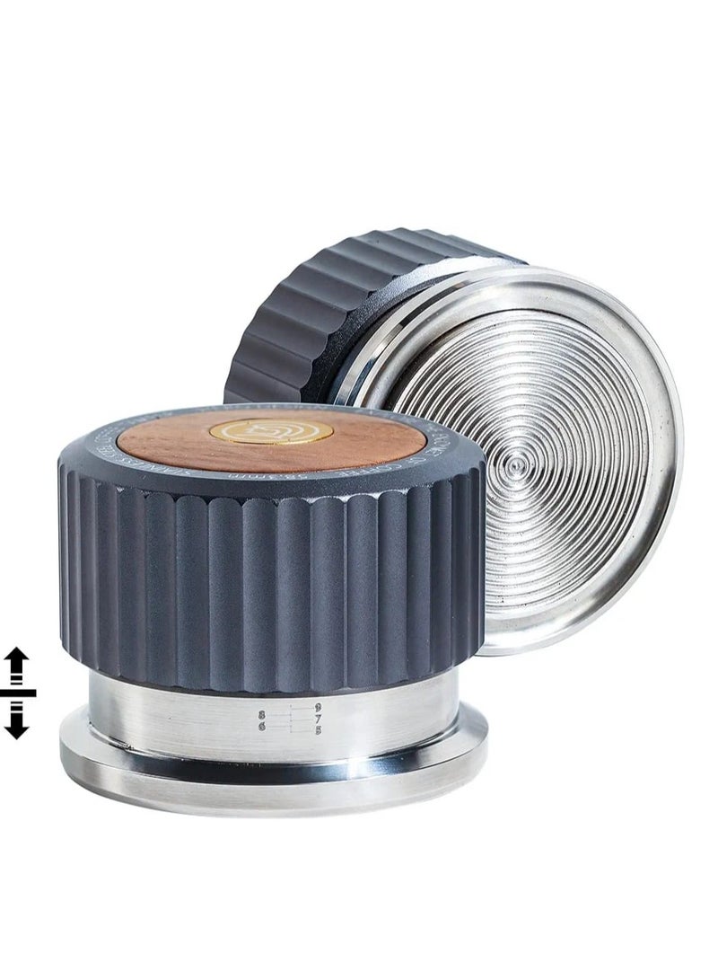 زيروهيرو مكبس قهوة ZeroHero ذاتي التوازن، مقاس 51 مم و58 مم، ملحقات إسبريسو، مكبس قهوة مزود بنابض، مكبس يدوي من الفولاذ المقاوم للصدأ. أداة مثالية للباريستا. - Image 2