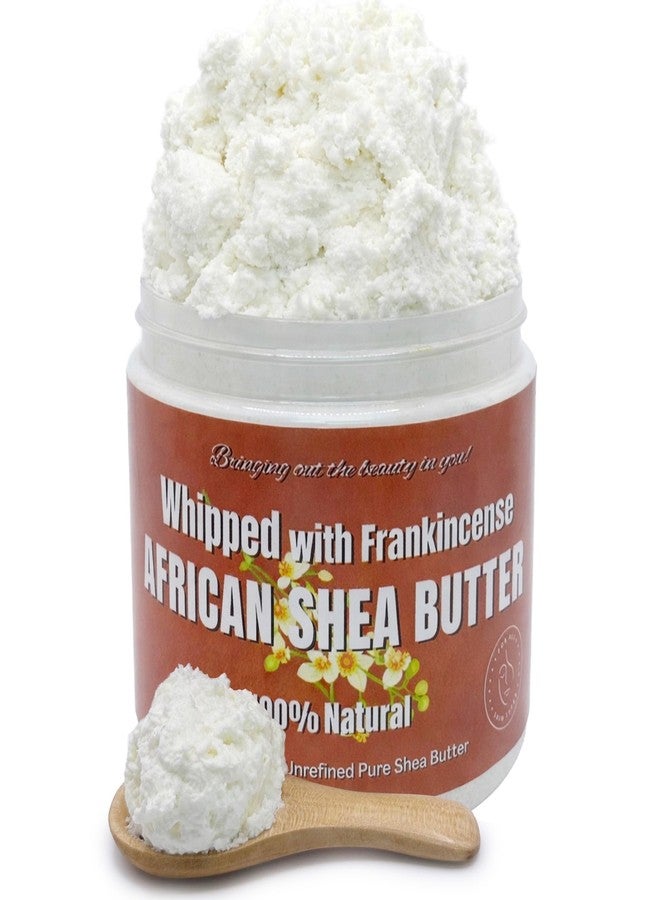 RA COSMETICS Whipped African Shea Butter with Frankincense – 100% Whipped Shea Body Butter from Ghana – Moisturizing Natural Skincare for Dry Skin, Hair, Scalp – Nourishes, Softens & Hydrates – 12oz - Image 1