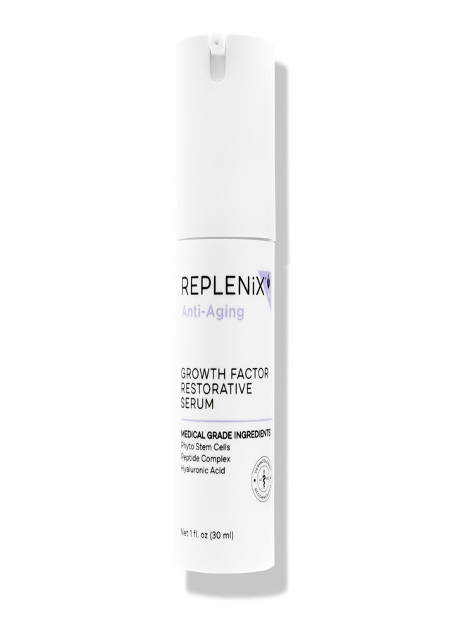 Replenix Growth Factor Restorative Facial Serum, Anti-Aging Treatment with Medical-Grade Ingredients for Mature Skin (1 fl. oz) - Image 1