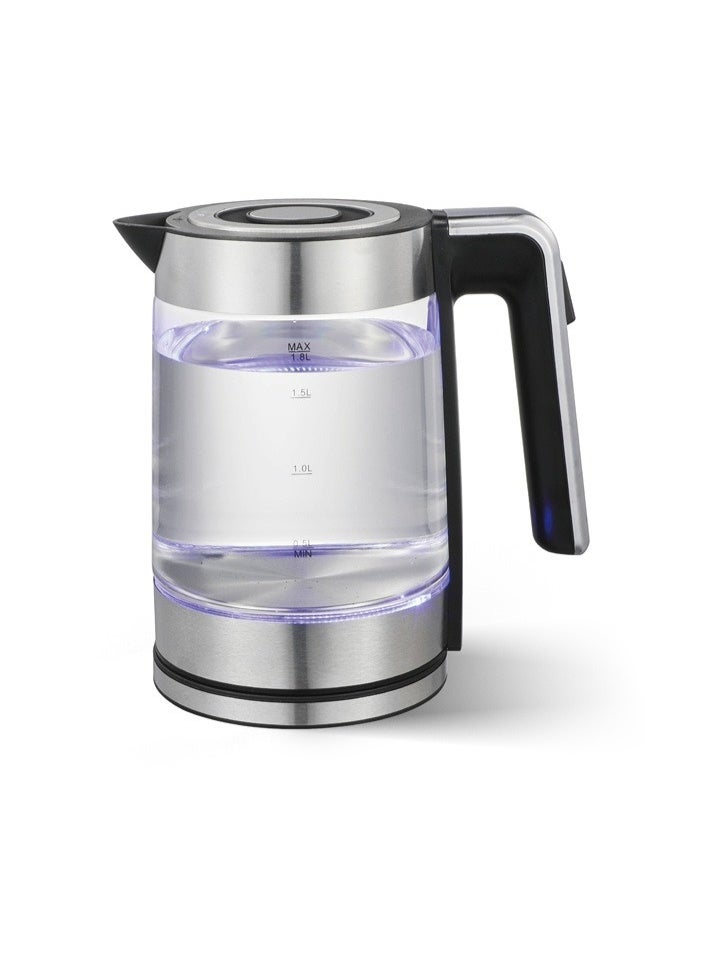 Typhoon Electric Kettle - 2200 Watts - 1.8 Liters - Transparent Silver - TY-01-006 - Image 1
